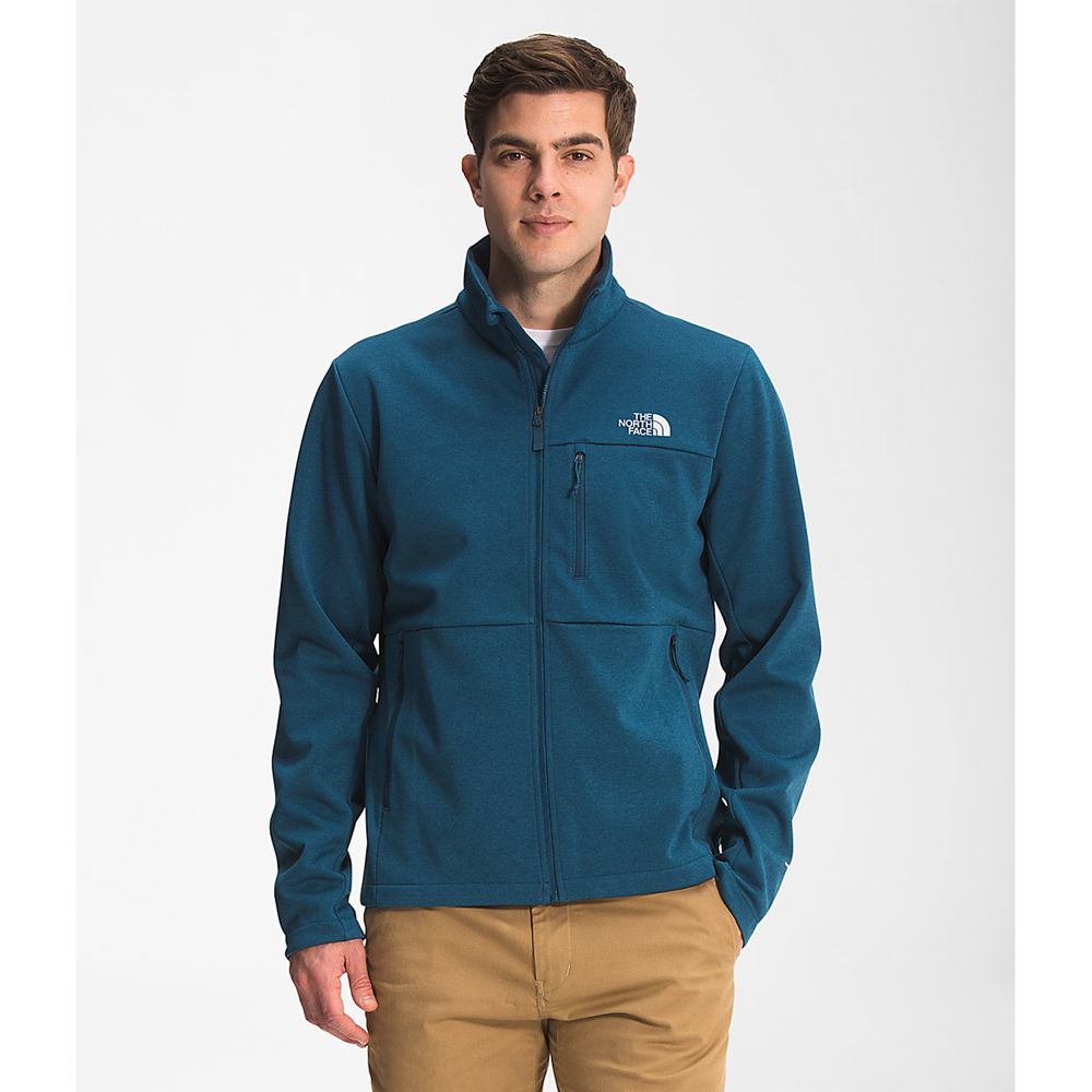 The North Face Windbreakers Mens Australia - The North Face Apex Canyonwall Eco Blue (ZBI-640153)